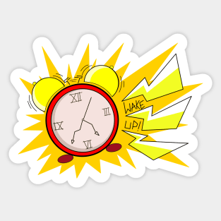 Wake up alarm Sticker